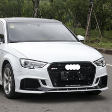 Load image into Gallery viewer, A3 17-19 8V5 RS3 style front bumper kit with Grilles w/ACC option