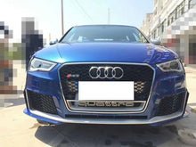 Load image into Gallery viewer, RS style front bumper conversion kit for Audi A3/S3 2014-2016 complete with grilles