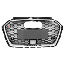 Load image into Gallery viewer, RS3 Style Grille Front Honeycomb Full Mesh Quattro Grille for Audi A3 S3 8V5 2017-2019
